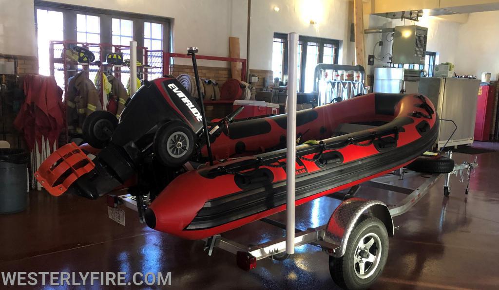 Marine 30 - 14 Ft Hard Bottom Inflatable with 30 HP Evinrude Outboard