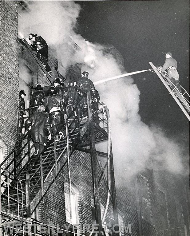 Box 1122-January 8, 1963-The fire in the rear is knocked down.